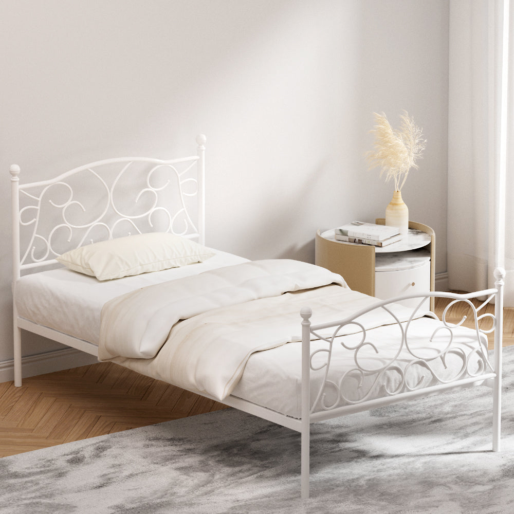Artiss Bed Frame Single Size Metal Frame GROA-Furniture > Bedroom-PEROZ Accessories