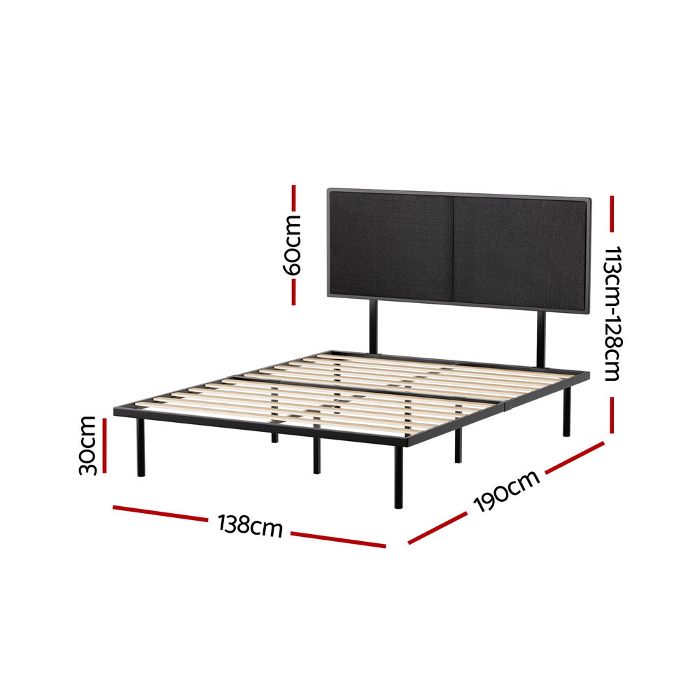 Artiss Bed Frame Double Size Metal Frame NOE-Furniture > Bedroom-PEROZ Accessories