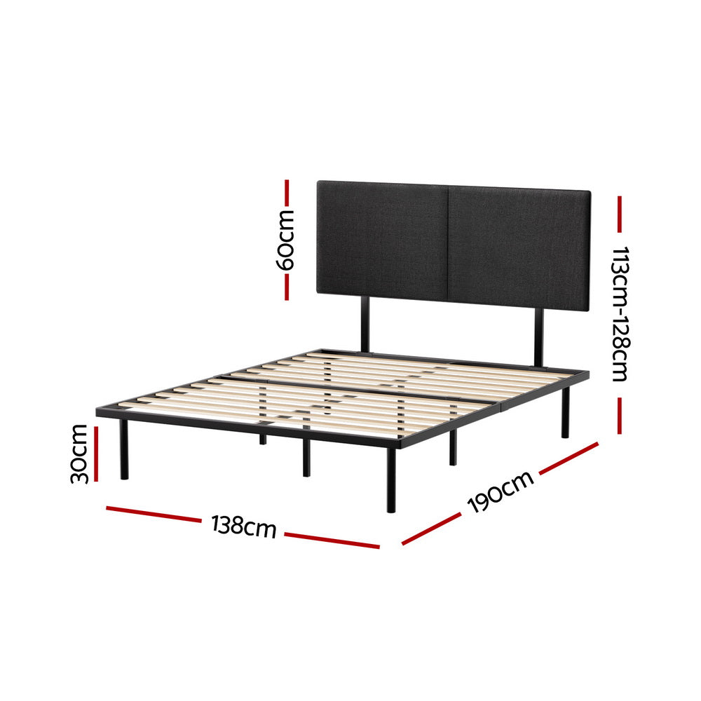 Artiss Bed Frame Double Size Metal Frame NOR-Furniture > Bedroom-PEROZ Accessories