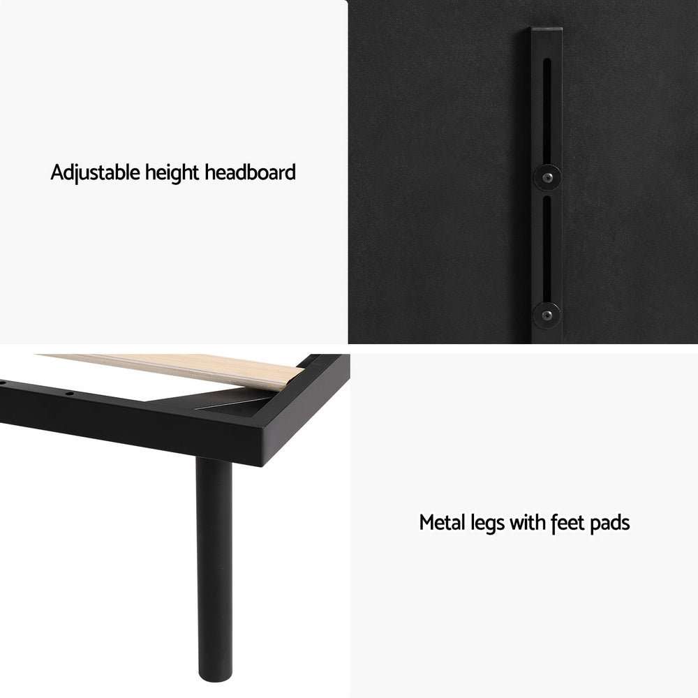 Artiss Bed Frame King Single Size Metal Frame NOR-Furniture > Bedroom-PEROZ Accessories