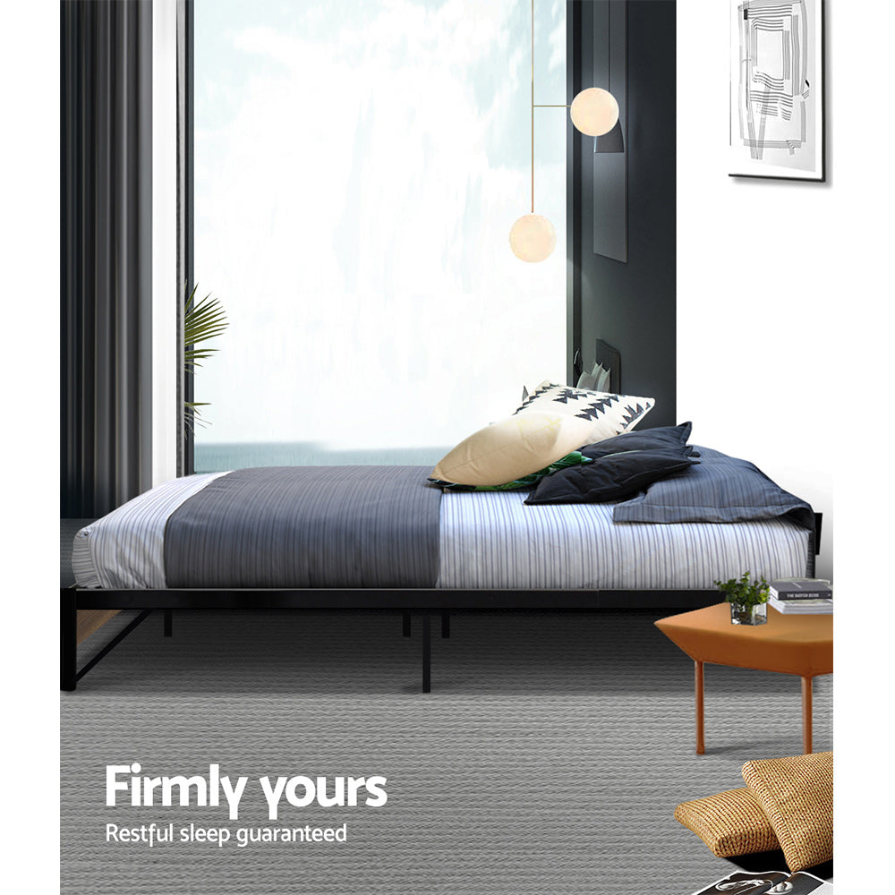 Artiss Bed Frame Metal Frame Bed Base OSLO - King Single-Furniture > Bedroom-PEROZ Accessories