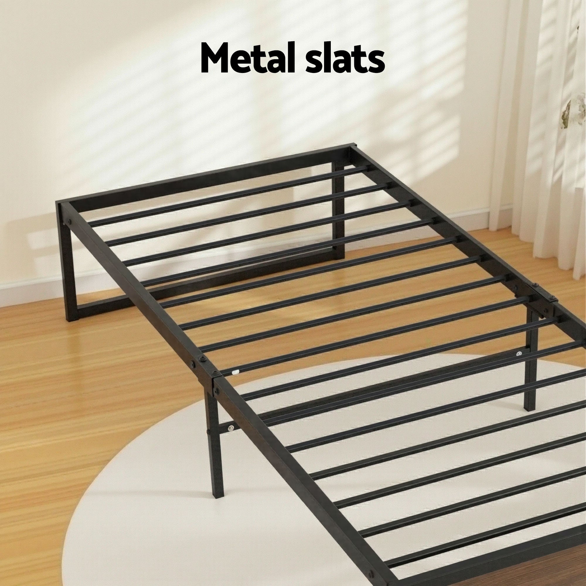 Artiss Bed Frame Metal Frame Single Bed Base 2 Drawers OSLO-Furniture > Bedroom > Beds & Bed Frames-PEROZ Accessories