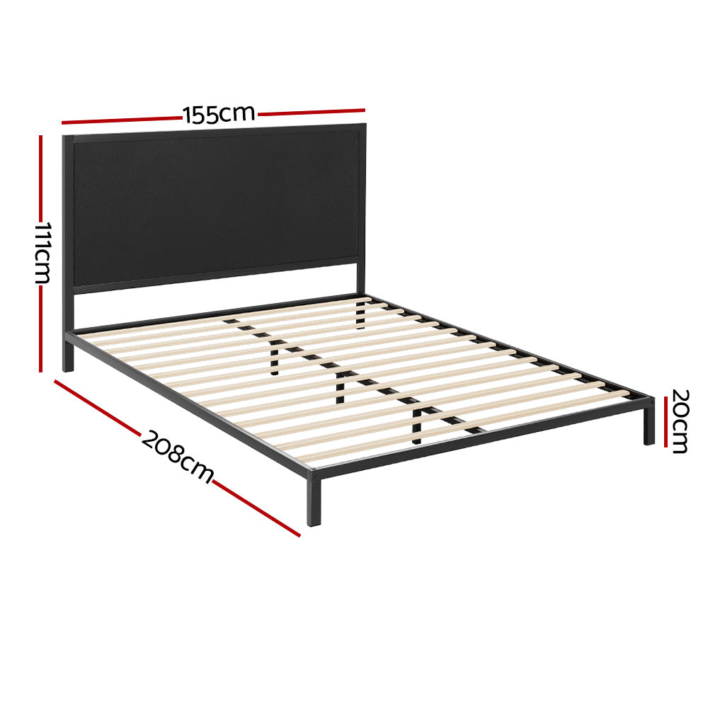 Artiss Bed Frame Queen Size Metal Frame PADA-Furniture > Bedroom-PEROZ Accessories
