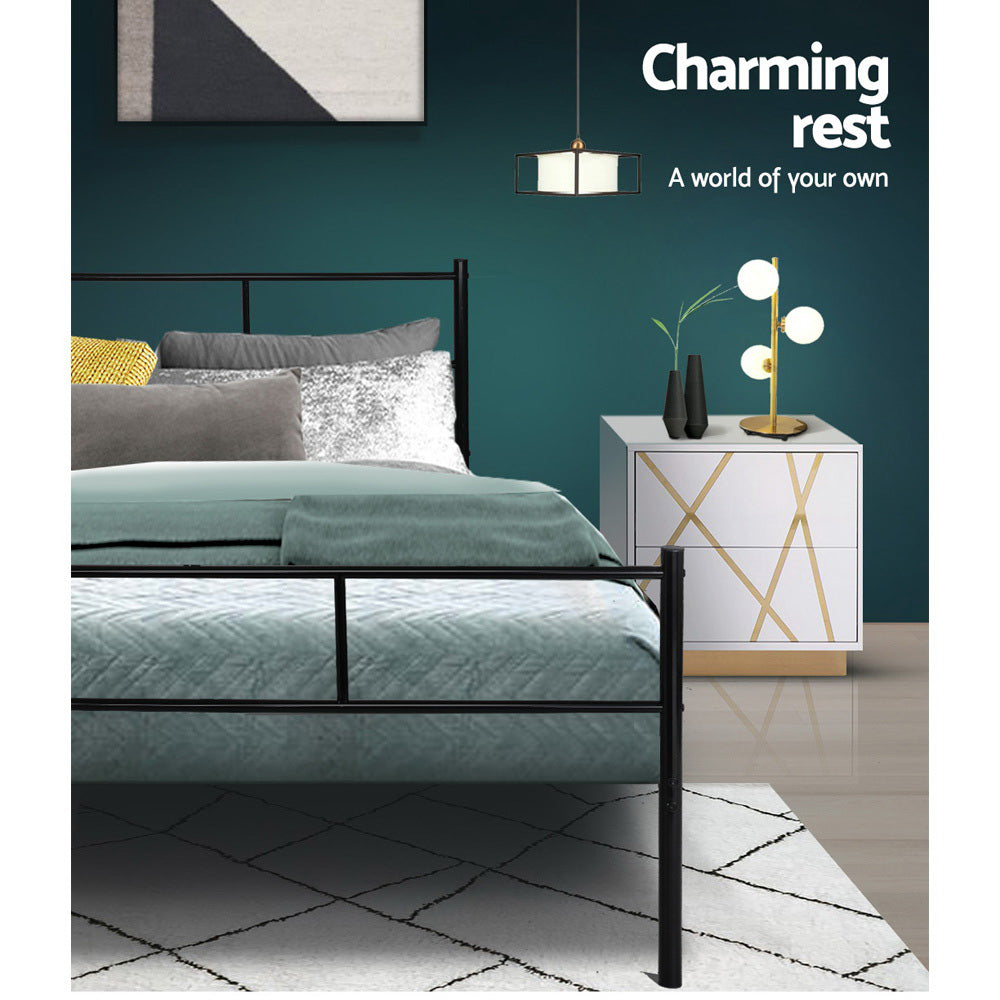 Artiss Bed Frame Double Metal Bed Frames SOL-Bed Frames-PEROZ Accessories