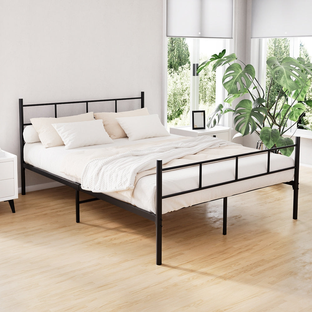 Artiss Bed Frame Double Metal Bed Frames SOL-Bed Frames-PEROZ Accessories