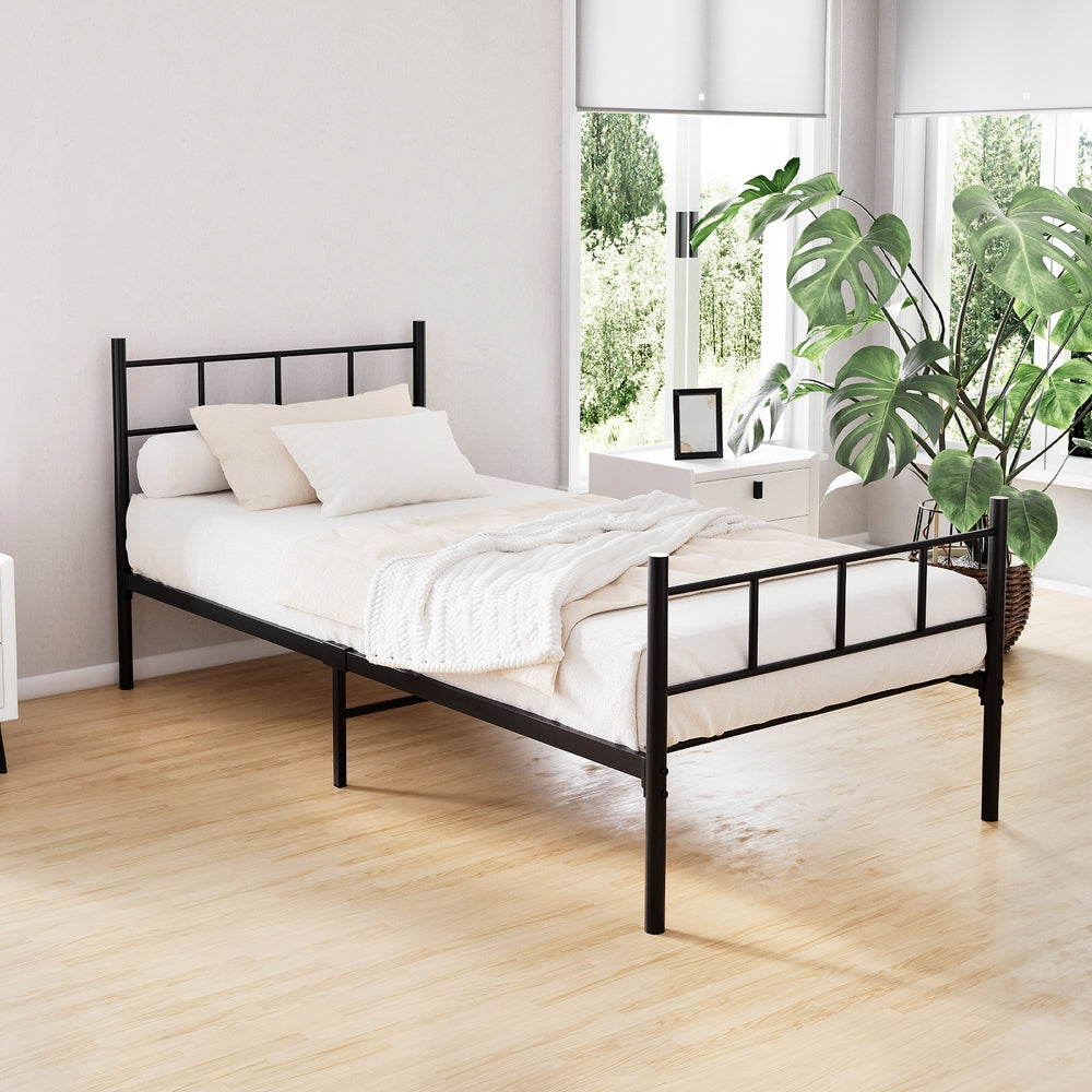 Artiss Bed Frame Single Metal Bed Frames SOL-Bed Frames-PEROZ Accessories