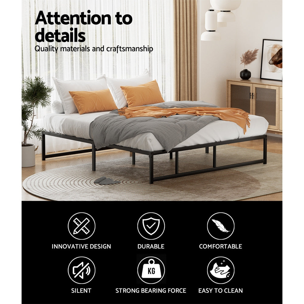 Artiss Bed Frame King Size Metal Frame TINO-Furniture > Bedroom-PEROZ Accessories