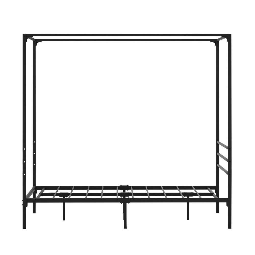 Oikiture Metal Canopy Bed Frame Single Size Platform-Metal Bed Frames-PEROZ Accessories
