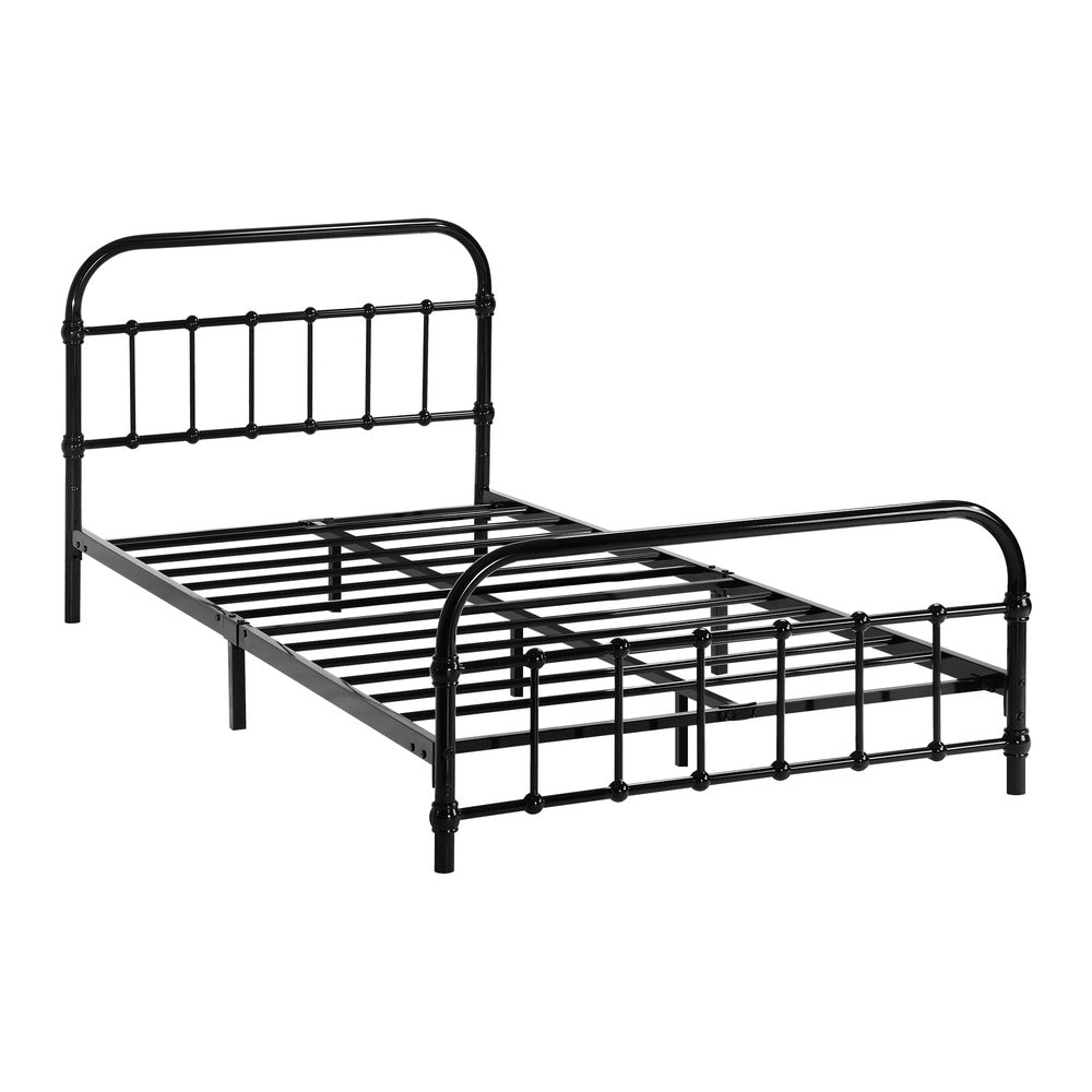 Oikiture Metal Bed Frame King Single Size Bed Base Platform-Metal Bed Frames-PEROZ Accessories