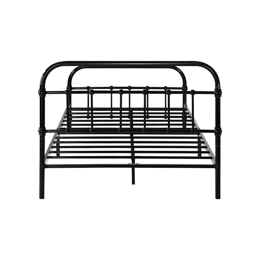 Oikiture Metal Bed Frame King Single Size Bed Base Platform-Metal Bed Frames-PEROZ Accessories