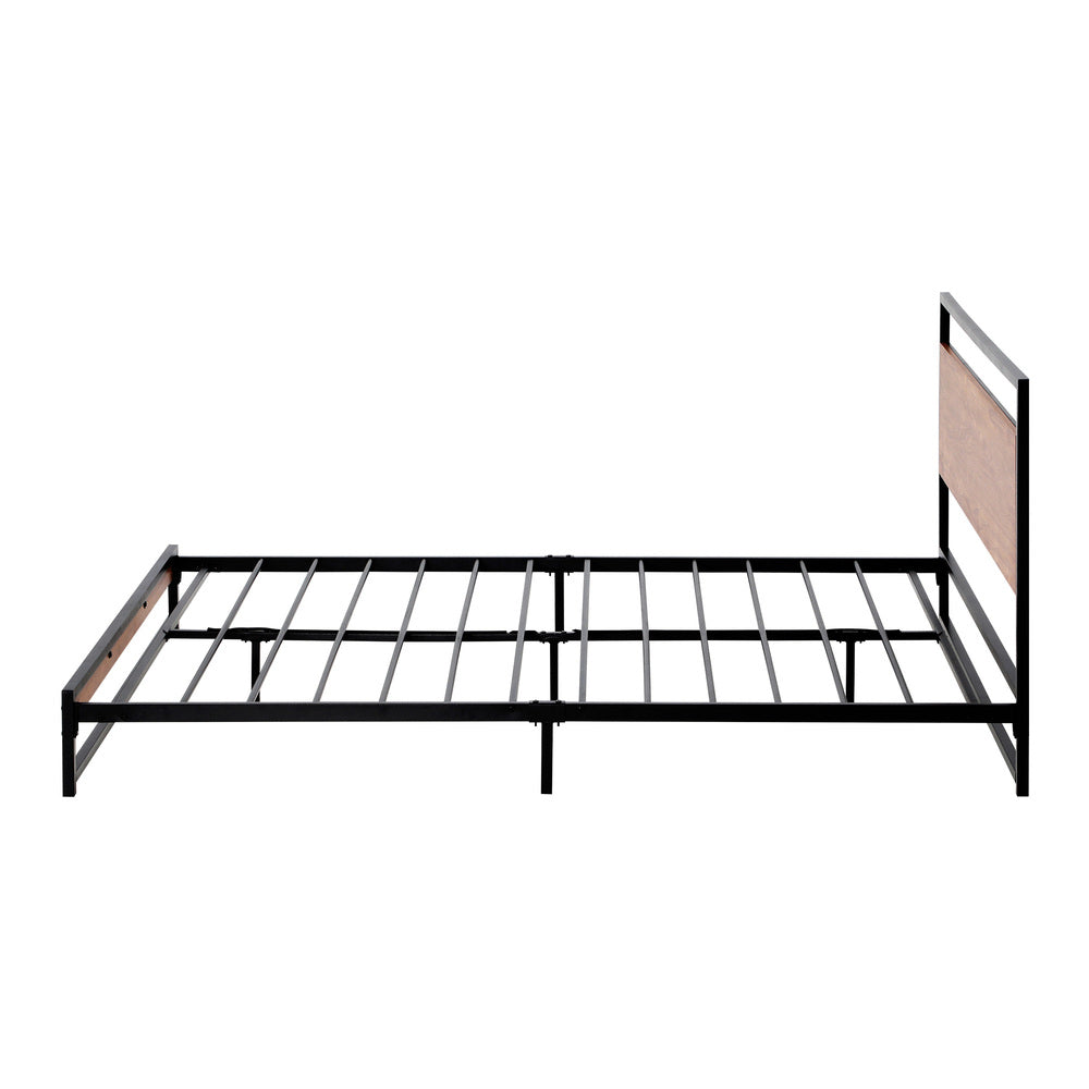 Oikiture Metal Bed Frame King Size Beds Platform Wood-Metal Bed Frames-PEROZ Accessories