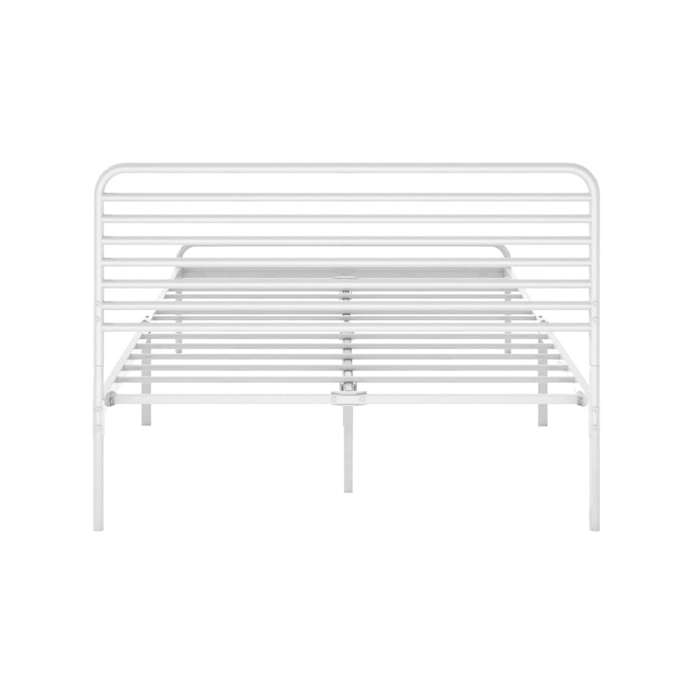 Oikiture Metal Bed Frame King Single Platform White-Metal Bed Frames-PEROZ Accessories