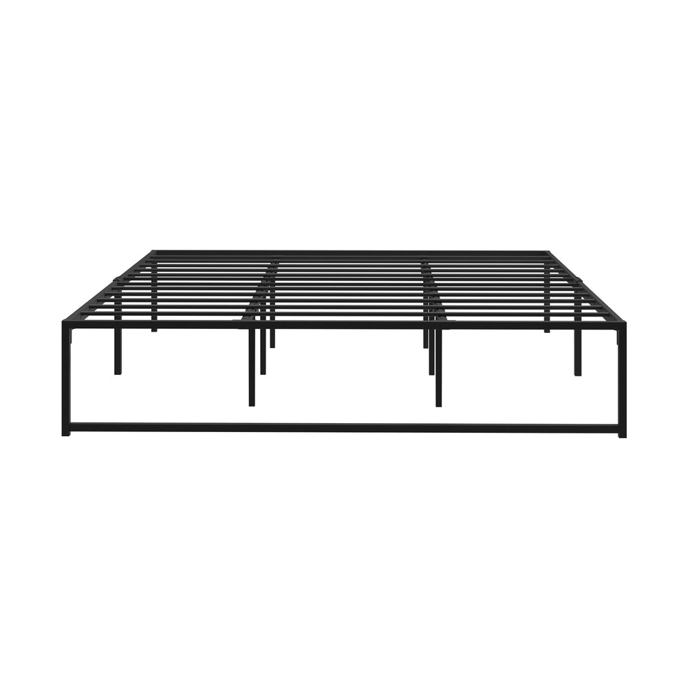 Oikiture Metal Bed Frame King Size Beds Base Platform Black-Metal Bed Frame-PEROZ Accessories