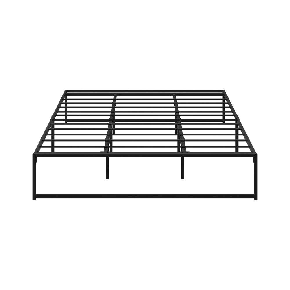 Oikiture Metal Bed Frame King Size Beds Base Platform Black-Metal Bed Frame-PEROZ Accessories