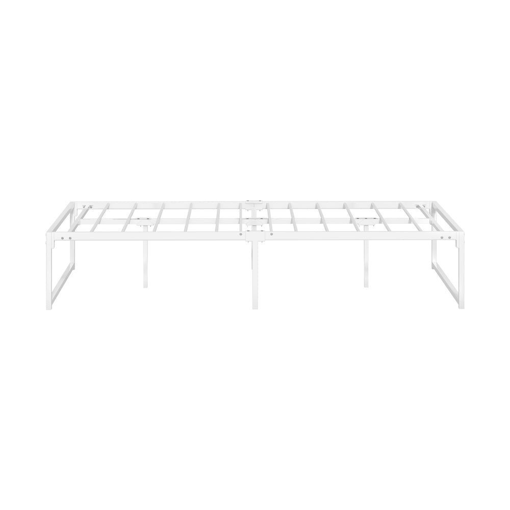 Oikiture Metal Bed Frame King Single Bed Base White-Metal Bed Frame-PEROZ Accessories