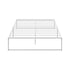 Oikiture Metal Bed Frame Queen Size Bed Base White-Metal Bed Frame-PEROZ Accessories