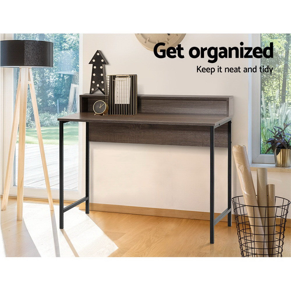 Artiss Computer Desk Shelf Oak 100CM-Office Desks-PEROZ Accessories