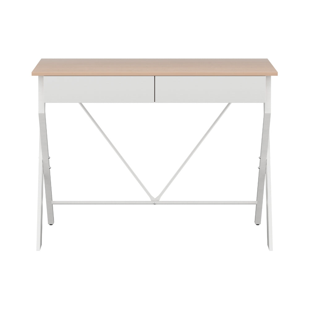Artiss Computer Desk Drawer Oak 100CM-Furniture > Office-PEROZ Accessories