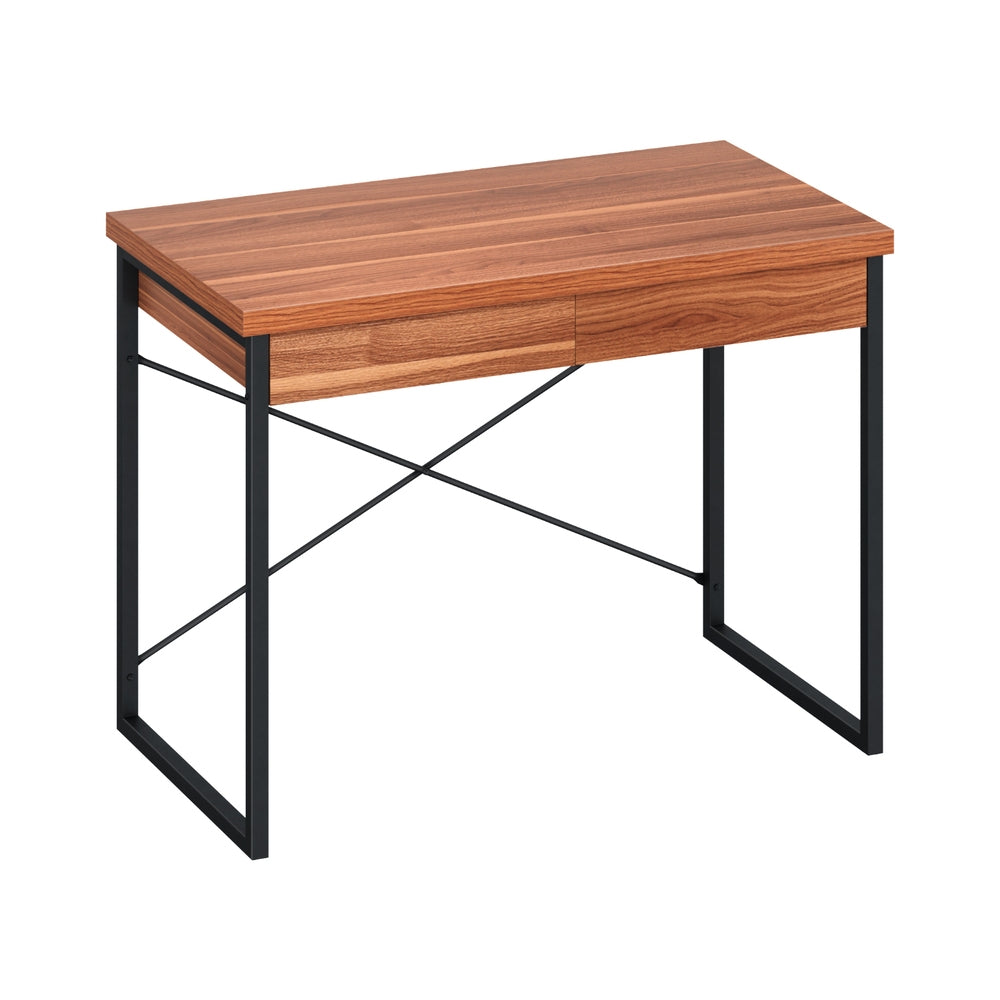 Artiss Computer Desk Drawer Storage Walnut 100CM-Furniture > Office-PEROZ Accessories