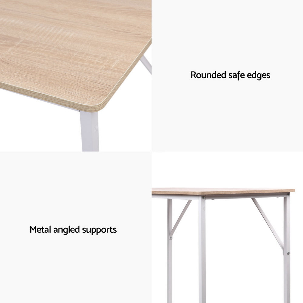 Artiss Computer Desk Oak 100CM-Furniture > Office-PEROZ Accessories