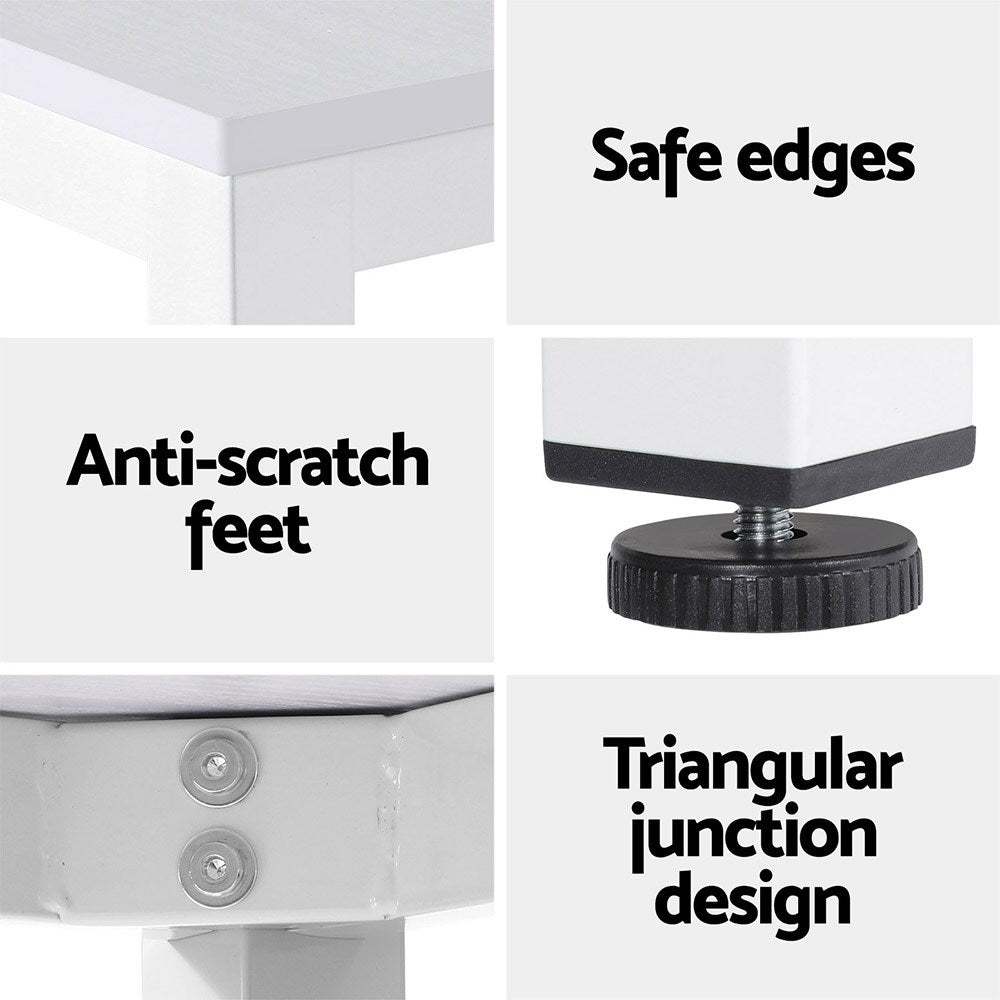 Artiss Computer Desk Home Office Study Table White 120CM-Furniture > Office-PEROZ Accessories