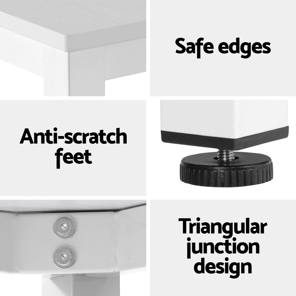 Artiss Computer Desk Home Office Study Table White 120CM-Furniture > Office-PEROZ Accessories