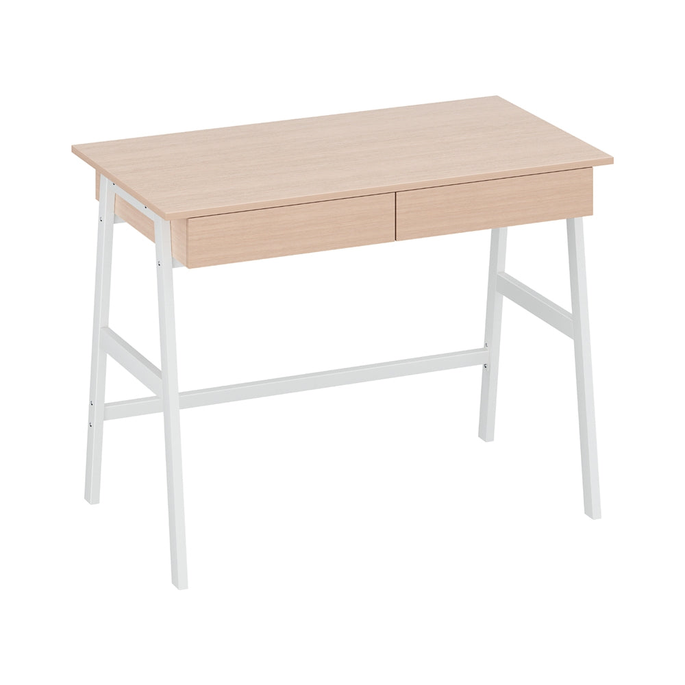 Artiss Computer Desk Drawer Cabinet Oak 100CM-Furniture > Office-PEROZ Accessories