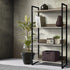 Artiss Bookshelf 4 Tiers - NOE Black and Oak-Furniture > Office-PEROZ Accessories