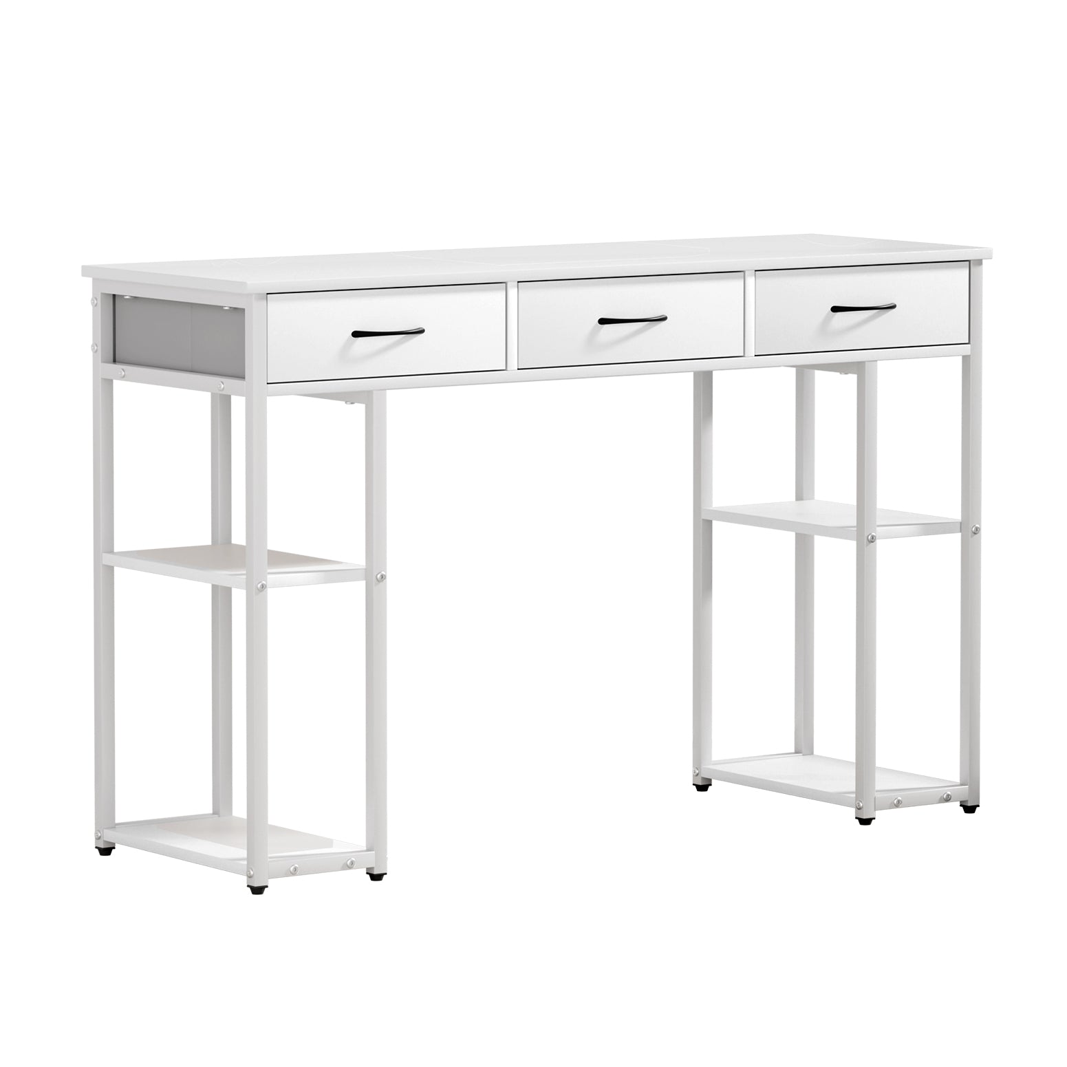 Artiss Computer Desk Drawer Shelves Study Table 120CM White-Furniture > Office-PEROZ Accessories
