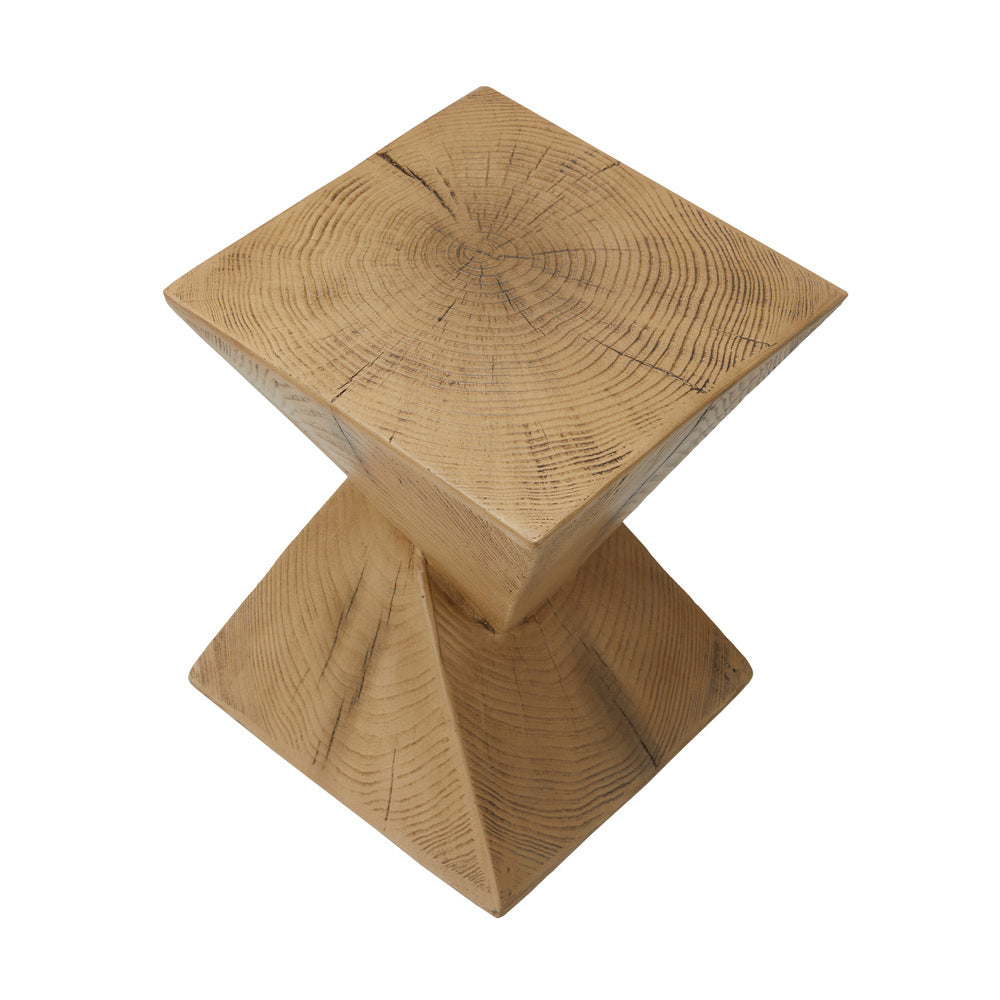 Oikiture Side Table Terrazzo Concrete Wooden-BedSide Tabless-PEROZ Accessories