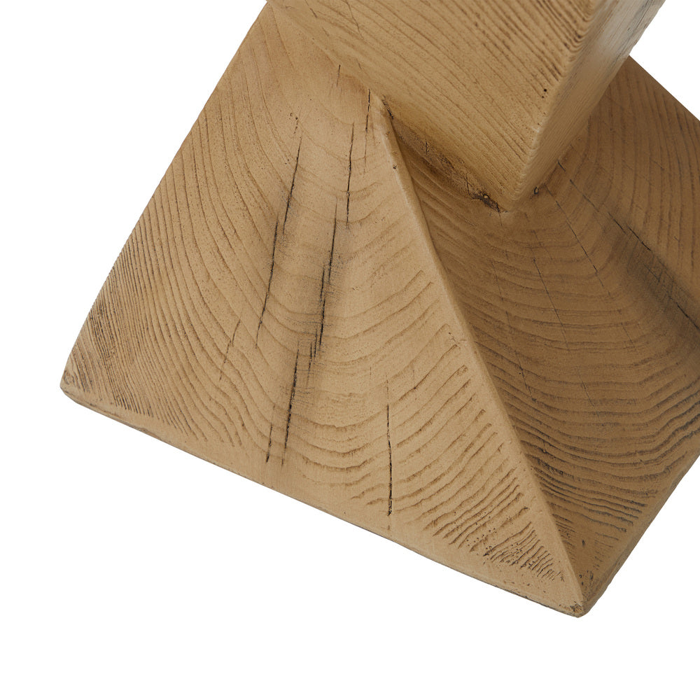 Oikiture Side Table Terrazzo Concrete Wooden-BedSide Tabless-PEROZ Accessories
