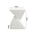Oikiture Side Table Terrazzo Concrete White-BedSide Tabless-PEROZ Accessories