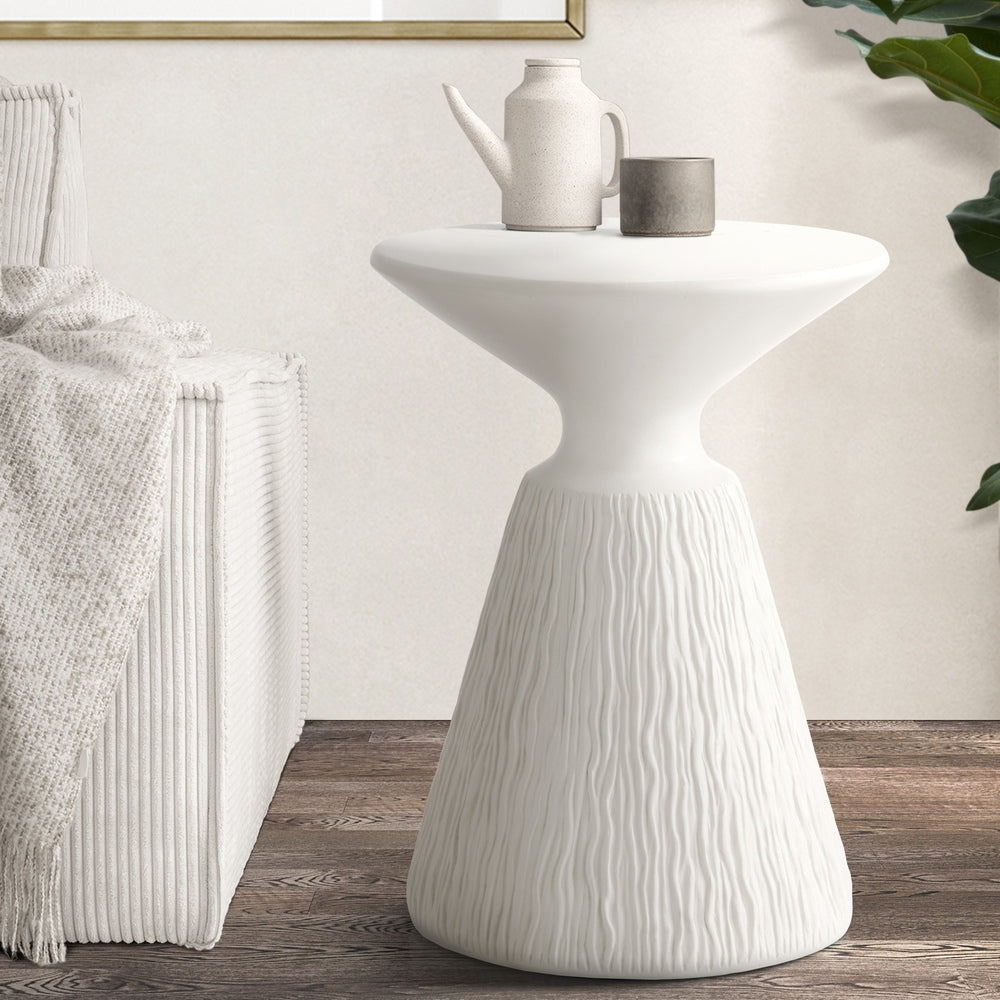 Oikiture Side Table Terrazzo Indoor Outdoor-BedSide Tabless-PEROZ Accessories