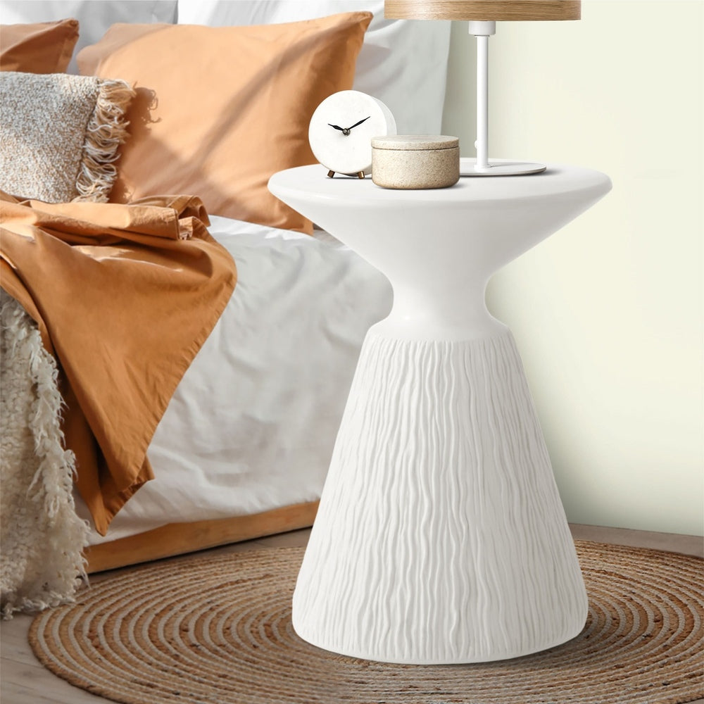 Oikiture Side Table Terrazzo Indoor Outdoor-BedSide Tabless-PEROZ Accessories