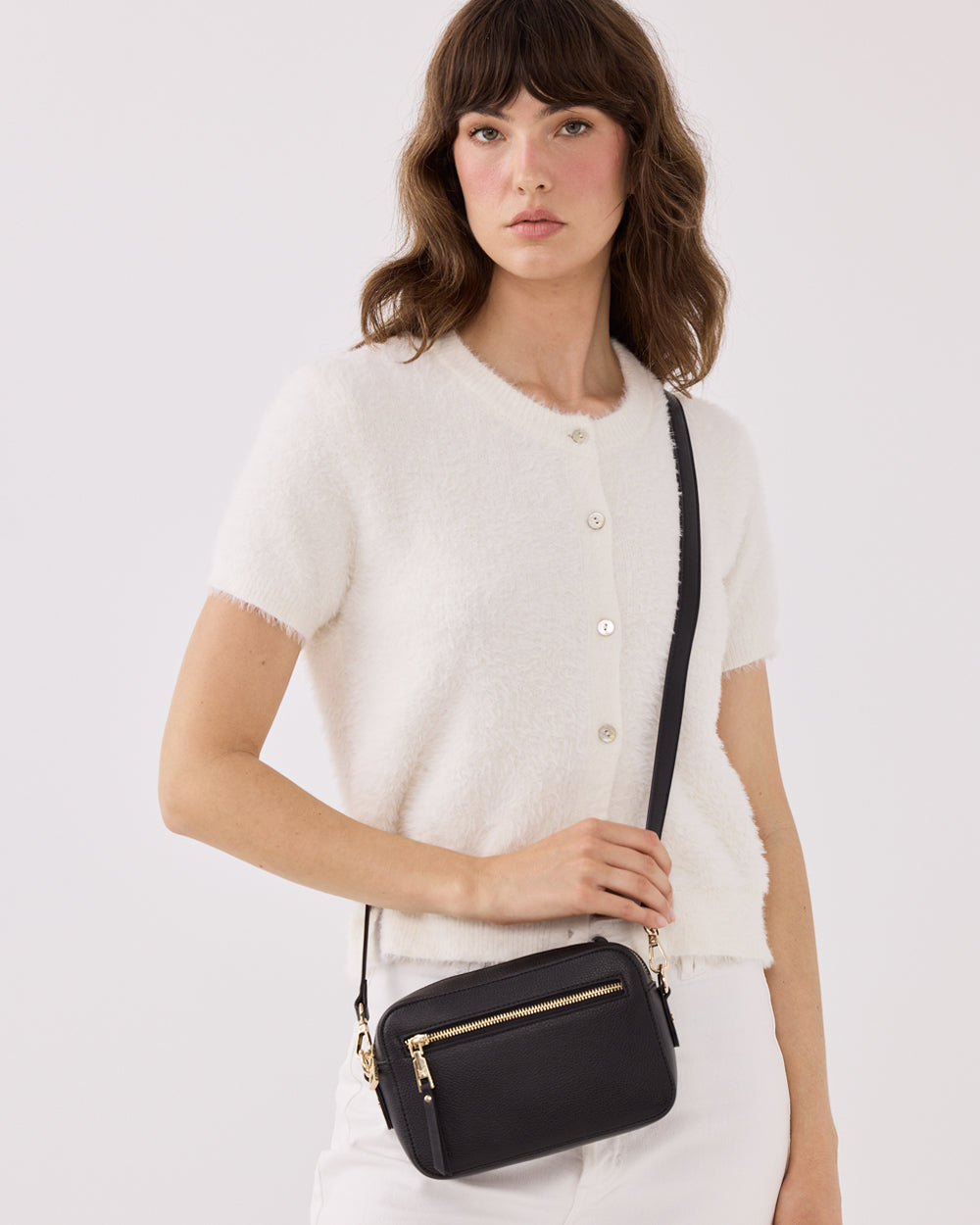 Nina Zip Front Cameral Crossbody Bag-Handbags-PEROZ Accessories