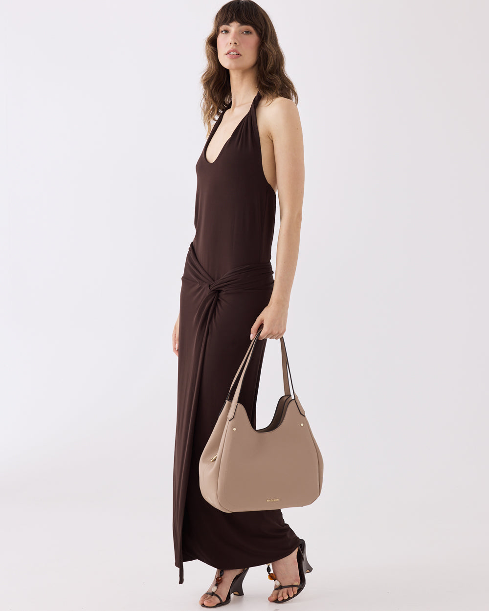 Angela Large 3 Compartment Scoop Hobo Soft Shoulder Bag-Handbags-PEROZ Accessories