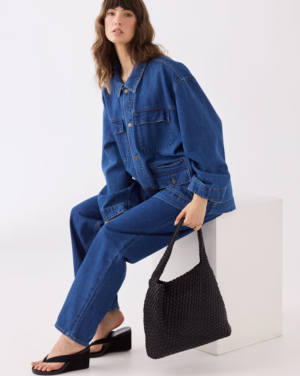 Lydia Weave Large Hobo-Handbags-PEROZ Accessories