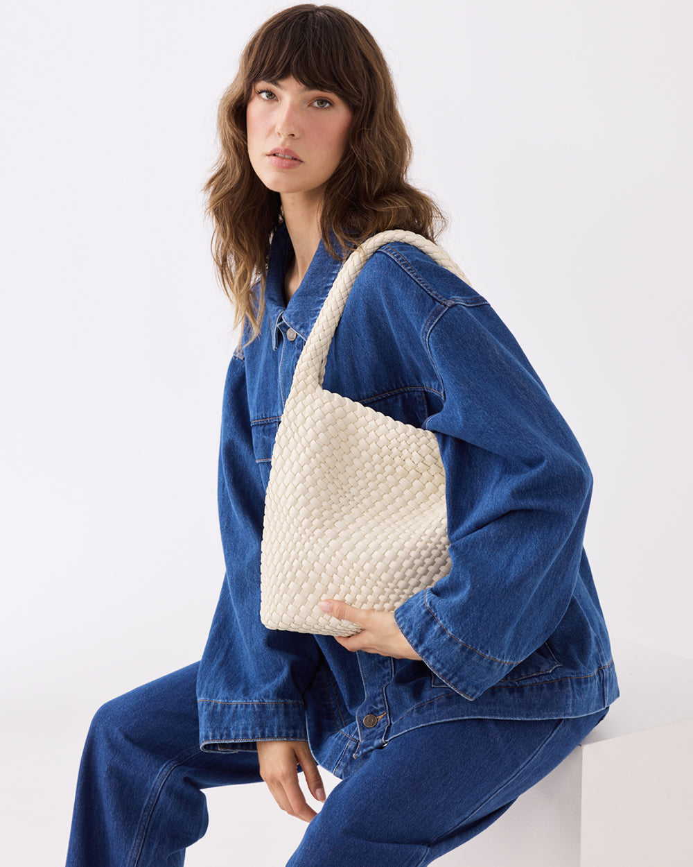 Lydia Weave Large Hobo-Handbags-PEROZ Accessories