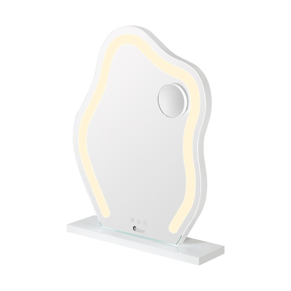 Oikiture Bluetooth Hollywood Makeup Mirror LED 45x58cm-Makeup Mirrors-PEROZ Accessories