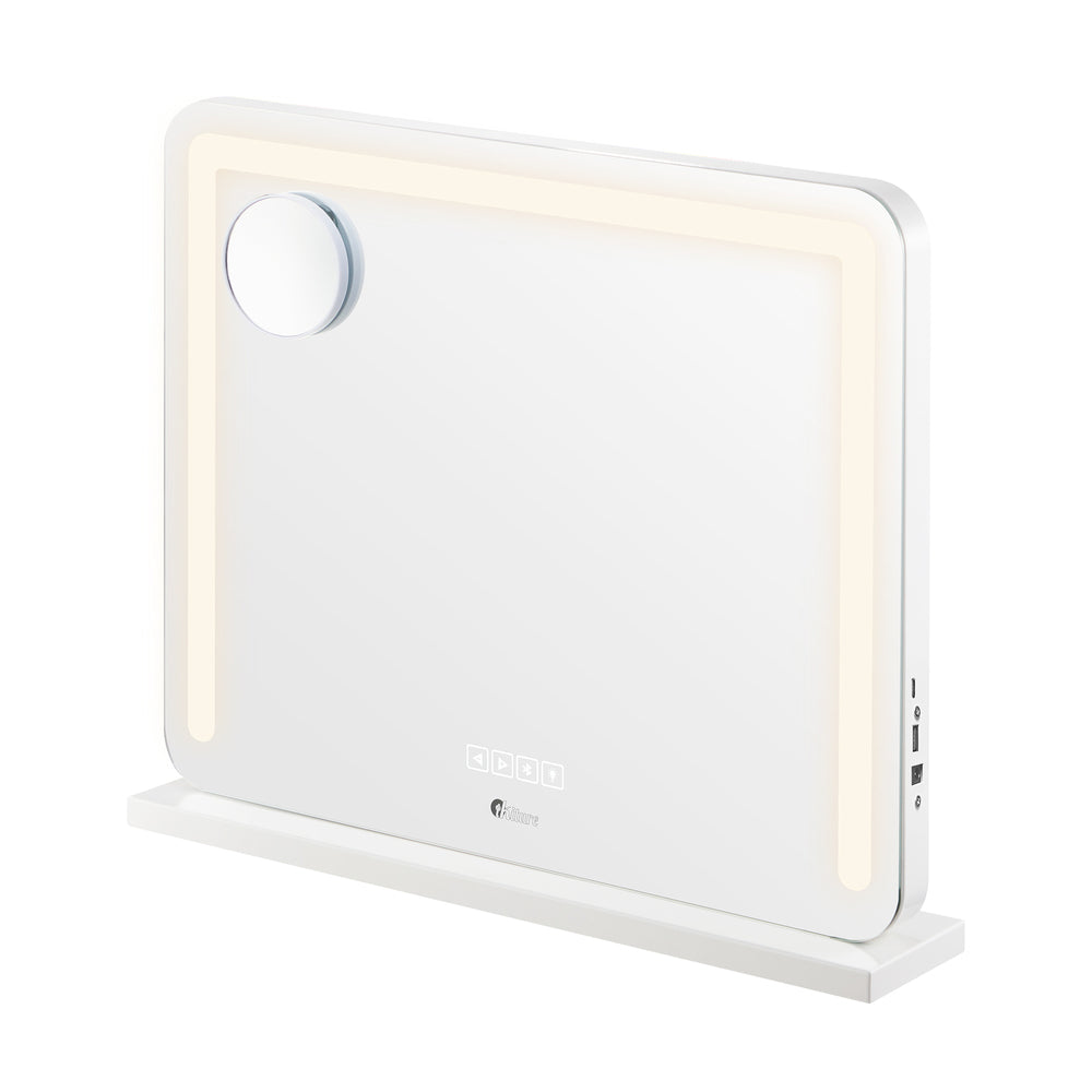 Oikiture Bluetooth Hollywood LED Makeup Mirror 60x52cm-Makeup Mirrors-PEROZ Accessories