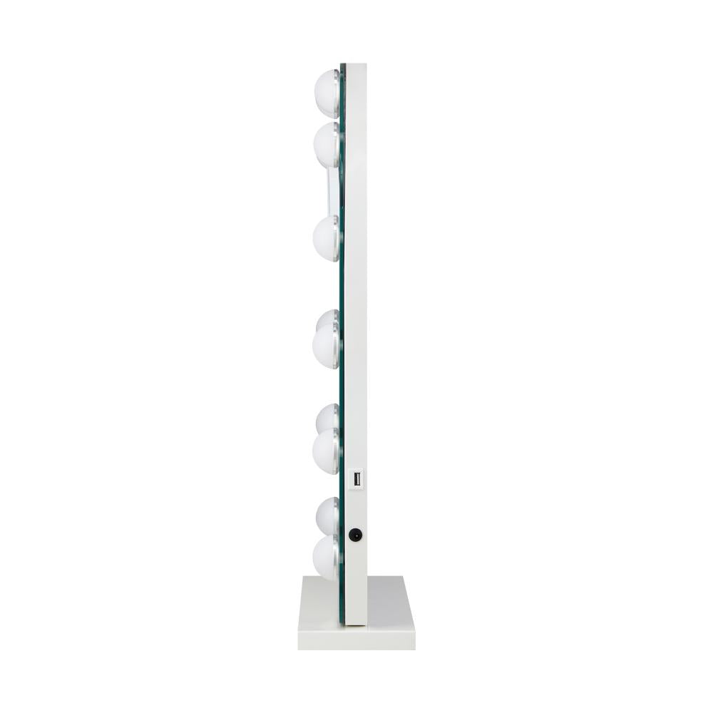 Oikiture LED Arched Makeup Mirror Bluetooth 61x43cm-Makeup Mirrors-PEROZ Accessories