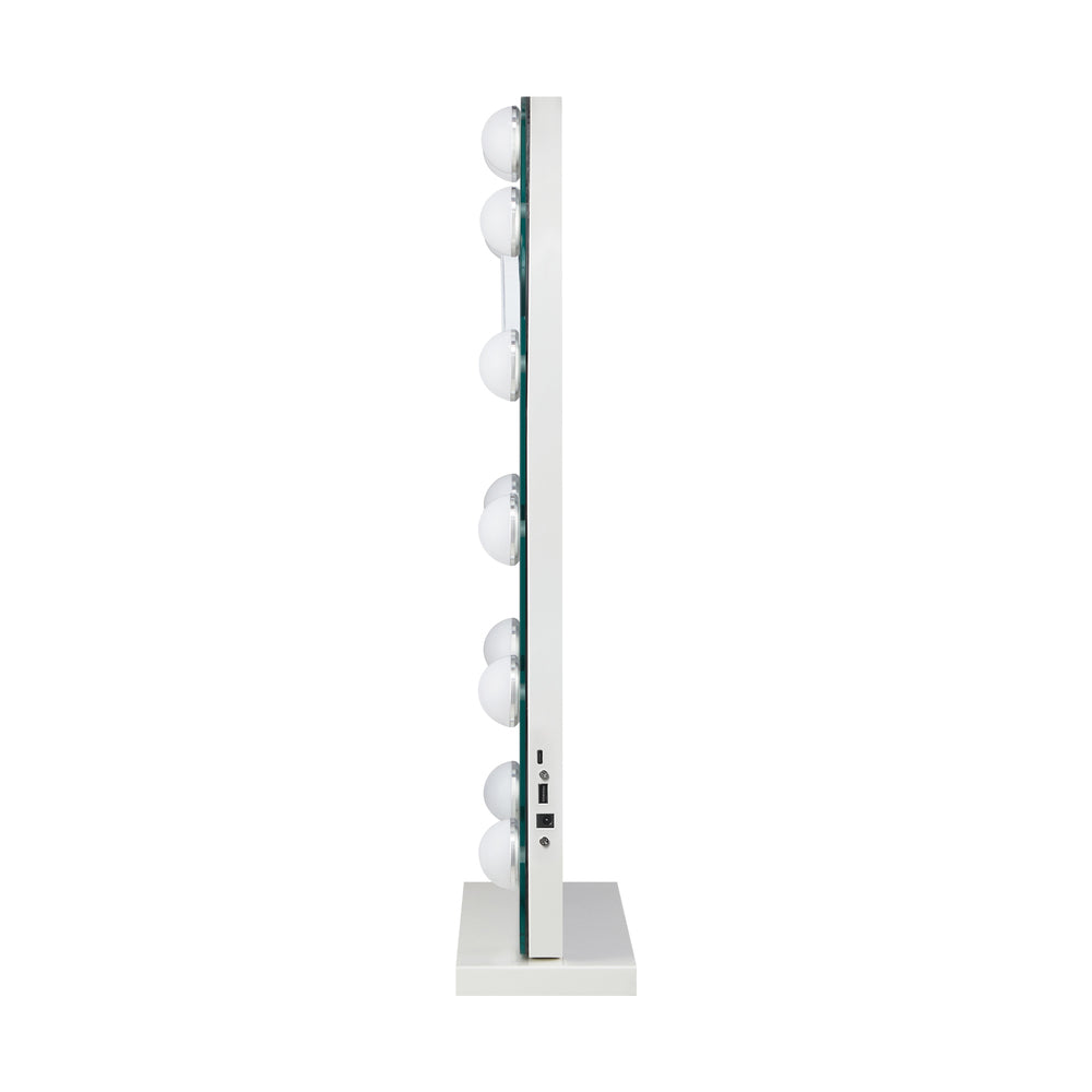 Oikiture LED Arched Makeup Mirror Bluetooth 61x43cm-Makeup Mirrors-PEROZ Accessories