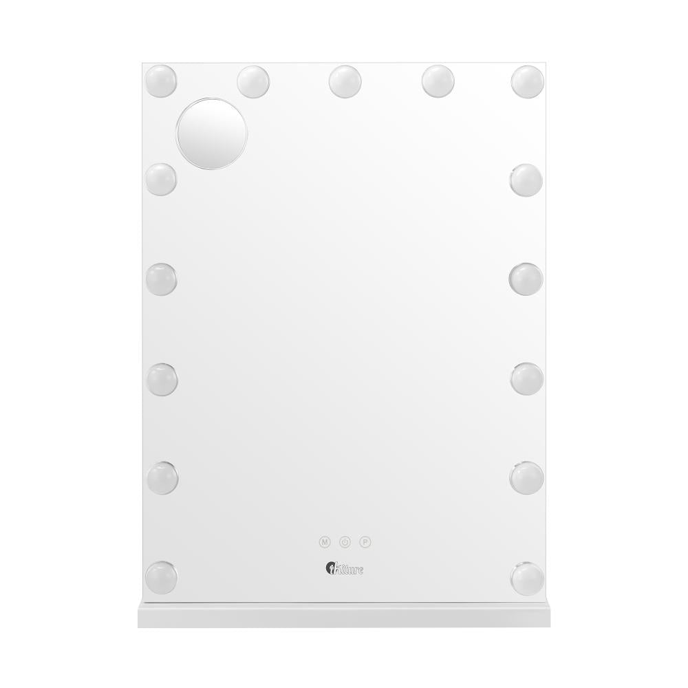 Oikiture LED Makeup Mirror Bluetooth Hollywood 61x43cm-Makeup Mirrors-PEROZ Accessories