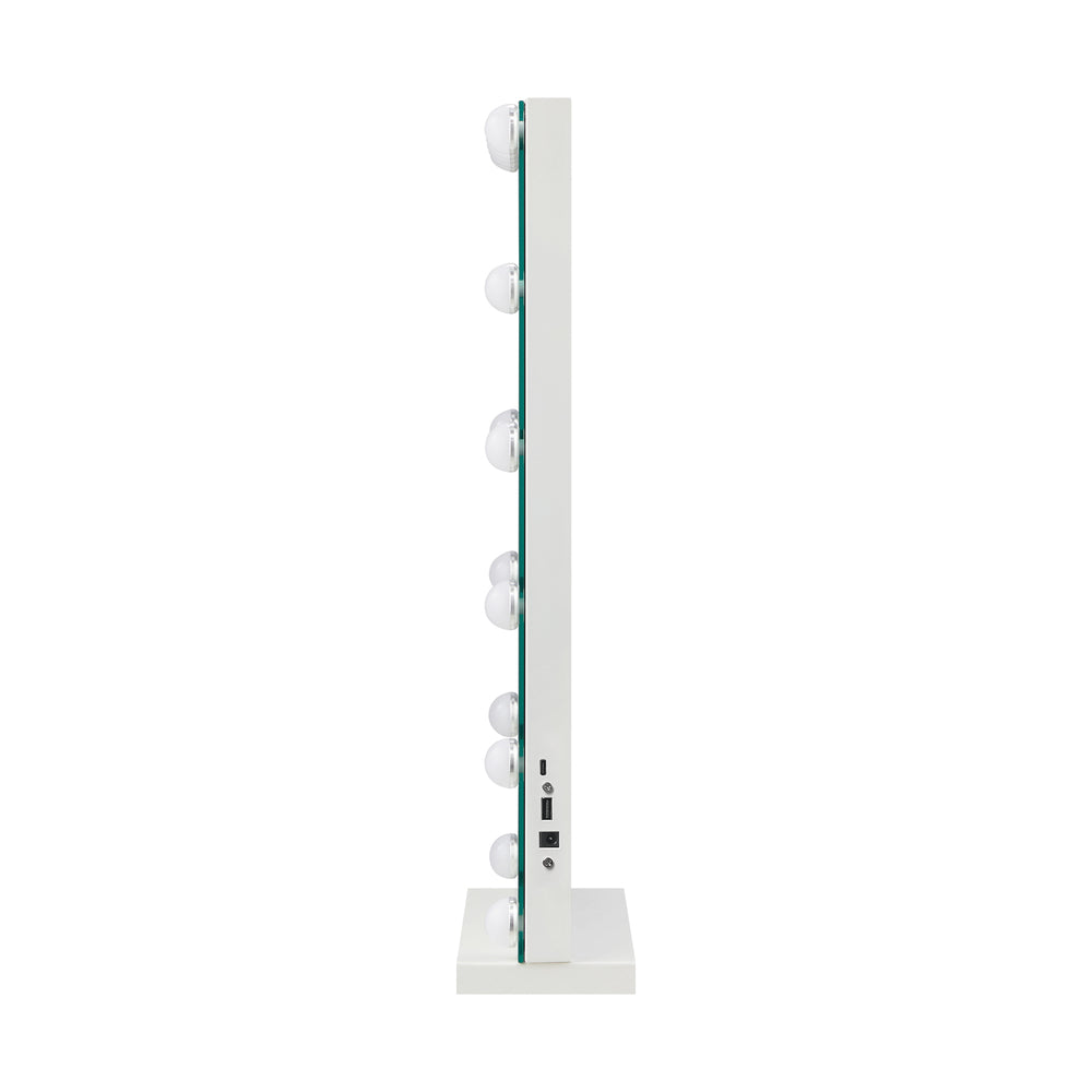Oikiture LED Makeup Mirror Bluetooth Hollywood 61x43cm-Makeup Mirrors-PEROZ Accessories