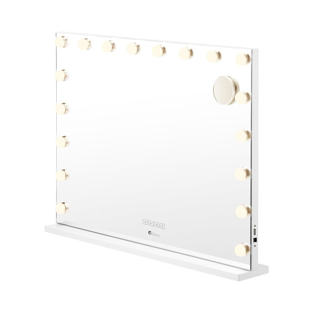 Oikiture Bluetooth Hollywood Makeup Mirror LED 80x68cm-Makeup Mirrors-PEROZ Accessories