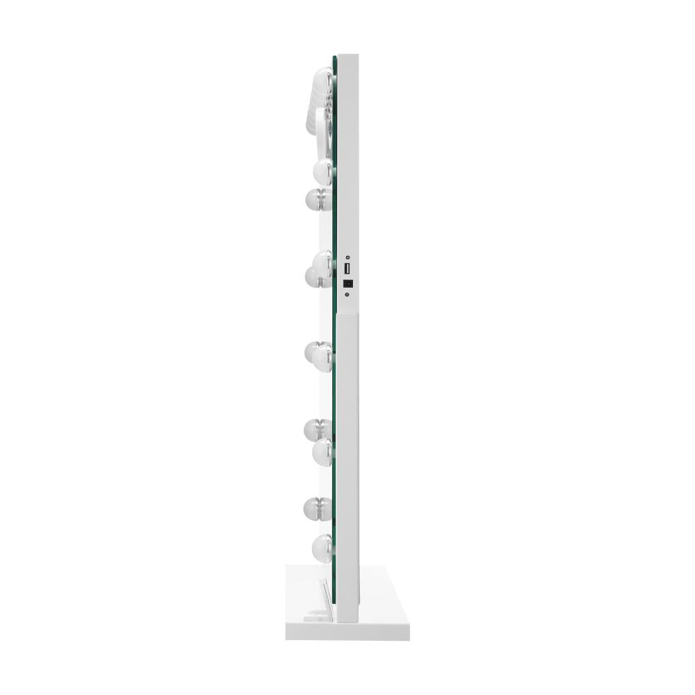 Oikiture Makeup Mirrors LED Bluetooth Rotatable 80x65cm-Makeup Mirrors-PEROZ Accessories