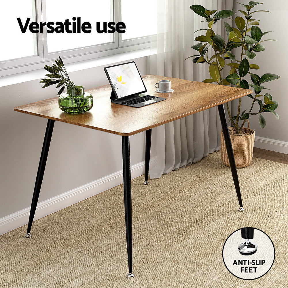 Artiss Dining Table 4 Seater Kitchen Cafe Wooden Table Rectangular 120CM-Furniture > Dining-PEROZ Accessories
