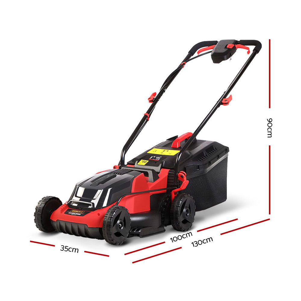 Giantz Lawn Mower Cordless 40V Battery Electric Lawnmower 34cm Width-Home & Garden > Garden Tools-PEROZ Accessories