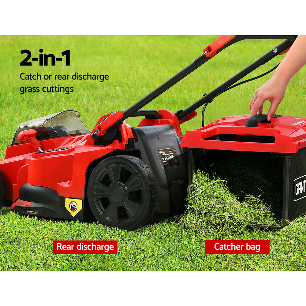 Giantz Lawn Mower 37cm Cutting Width Cordless 40V Electric Lawnmower-Home & Garden > Garden Tools-PEROZ Accessories