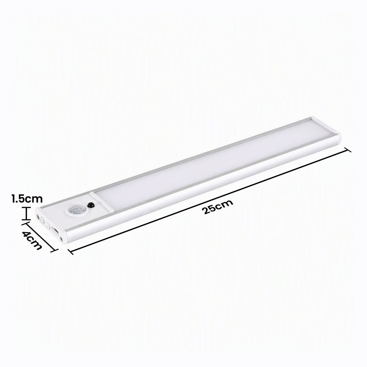 Artiss 4-Pack 25cm Motion Sensor Under Cabinet Lights, LED Closet Light with 5 Colors Dimmable-Home & Garden > Lighting > Night Lights & Ambient Lighting-PEROZ Accessories